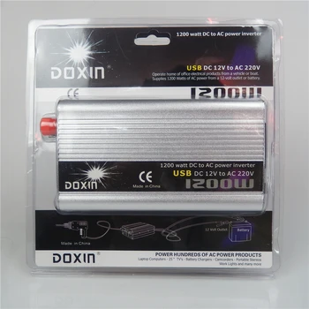 

Car Power Inverter 1200W DC 12V to AC 220V with mobile USB Charger