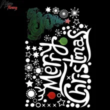 

Rhino Tuning Car Window Decoration Sticker Auto Styling Merry Christmas Tree Sticker Emblem Shopwindow House Home Badge 733