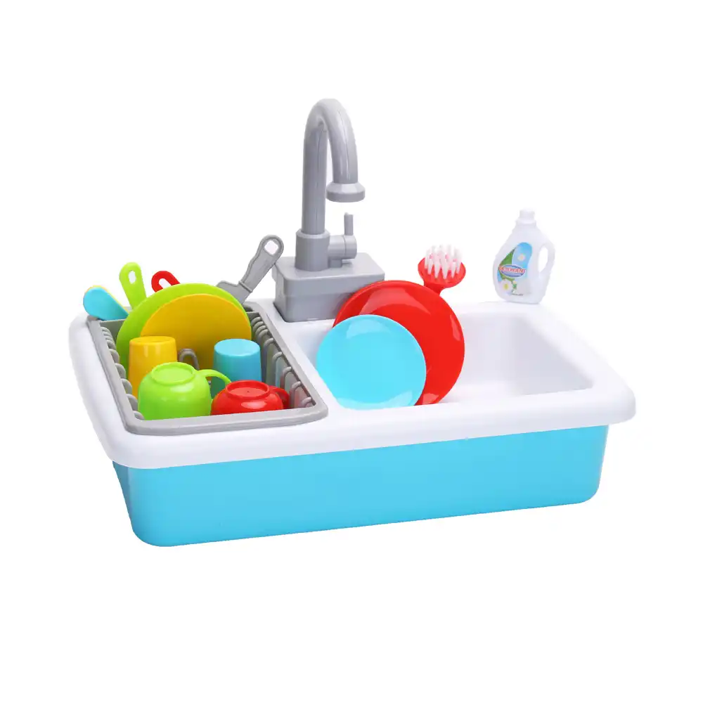 spark kitchen sink and spark create imagine microwave set red and blue toy bundle