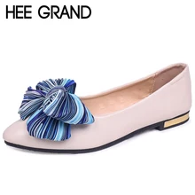 HEE GRAND/женские мягкие лоферы с бантом-бабочкой; женская летняя повседневная обувь с острым носком; 3 цвета; Размеры 35-40; XWD6759