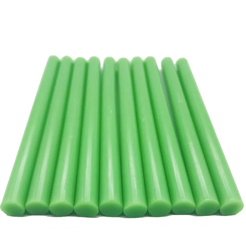 10 шт. зеленый цвет 7 мм термоклей палочки для электрический клеевой пистолет Car Audio Craft термоклей в палочках клей уплотнения восковой