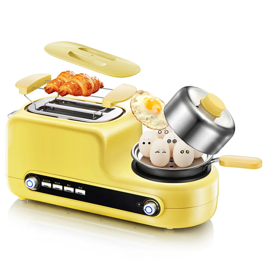 

Multi-Function Heating Crisp Bread Machine Household Machine 3 In 1 Breakfast Toast, Fried Eggs One Driver 220V