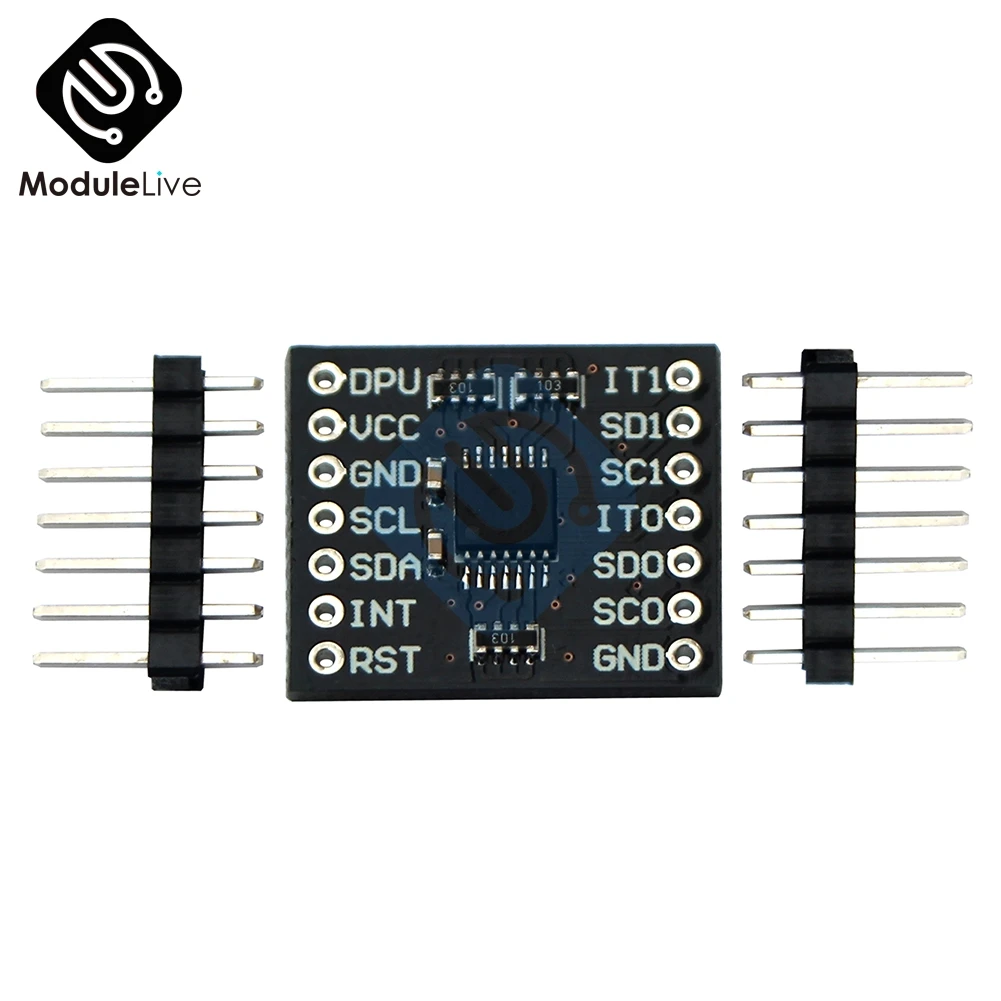 

TCA9543A 2-Channel Low Voltage I2C Bus Switch + Interrupt Logic And Reset Module