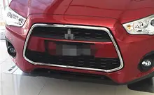 ABS Chrome Front Grill Grille Frame For Mitsubishi ASX/Outlander Sport 2013-2015 abs chrome front grille grill cover trim ring auto exterior accessories 6402a313 for mitsubishi asx 2013 2015