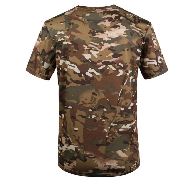 ELOS-новинка, уличная камуфляжная футболка для охоты, Мужская дышащая армейская Боевая футболка, военная сухая Спортивная камуфляжная футболка, Camp Tees-CP Green 3XL