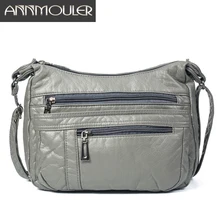 Annmouler Designer Women Crossbody Bag Soft Pu Leather Shoulder Bag Good Quality Messenger Bag Small Size Purse Ladies Handbags