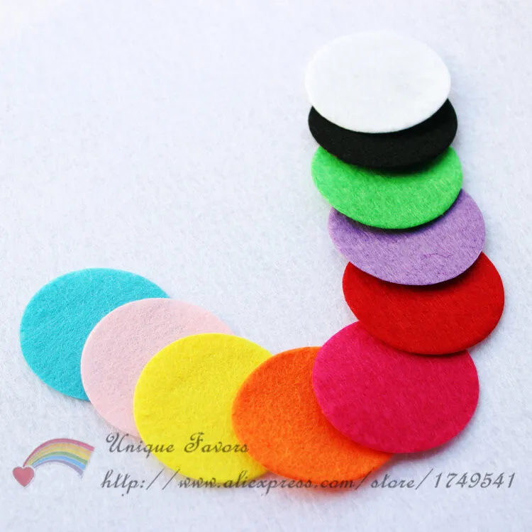 500pcs Assorted Colors 45mm Pre cut Felt Fabric Circle Patches Die Cut