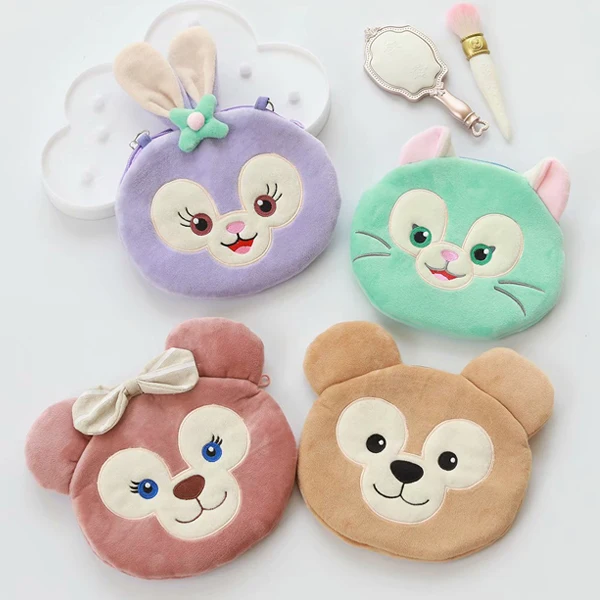 

Cartoon Duffy Bear Stellalou Rabbit Shelliemay Gelatoni Plush Handbag Crossbody Bag Duffy Bear Shoulder Bag for Children Girls