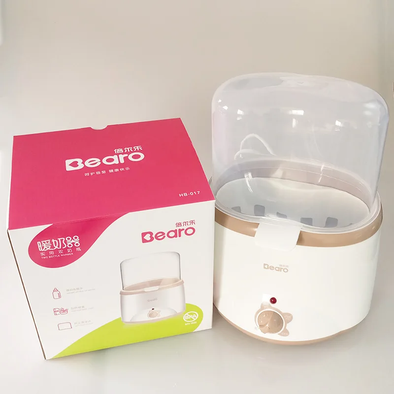 Bearo Double Baby Bottle Warmer Multifunctional Milk Food Heater Steam Sterilizer BPA Free 220V EU Plug Bearo Double Baby Bottle Warmer Multifunctional Milk Food Heater Steam Sterilizer BPA Free 220V EU Plug
