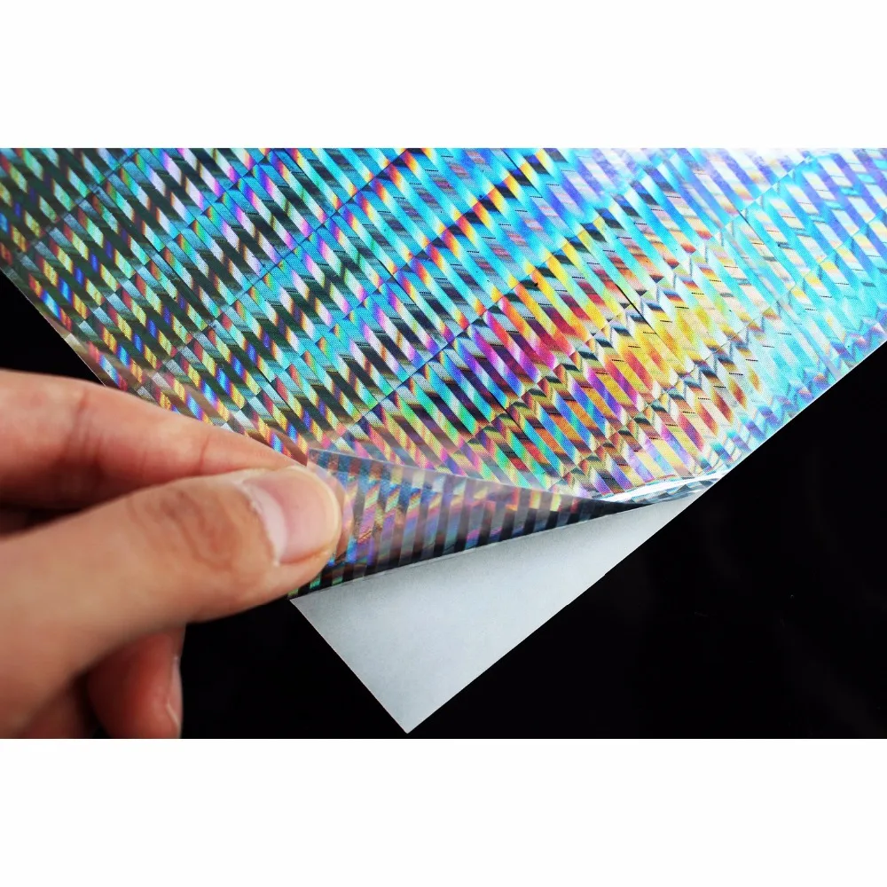 15Pcs/Set Holographic Adhesive Film Flash Tape For Fishing Lure Making  Tying Materail Metal Hard Baits