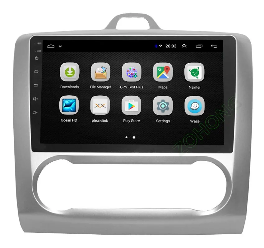 Cheap 2.5D Android 9.0 car dvd Multimedia player GPS for for Ford Focus 2 2004 2005 2006 2007 2008 2009 2010 2011 navigation Radio BT 19