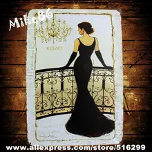 [Mike86] набор элегантной леди металлическая табличка для бара настенная живопись признаки бар ремесленный декоративный AA-143 заказ смешивания 20*30 см