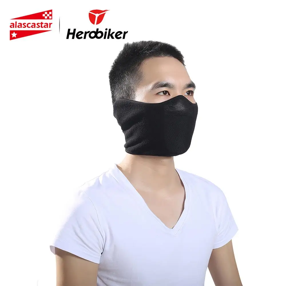 

HEROBIKER Motorcycle Mask Balaclava Face Shield Windproof Motorcycle Bicycle Mascara Moto Warm Half Face Mask Motorcycle Maske