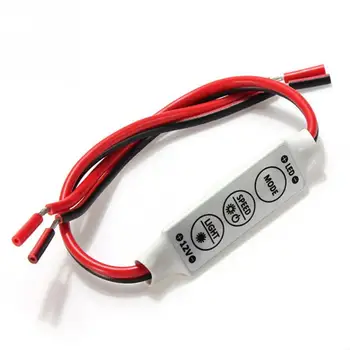 

1pcs DC5-24V Mini 3 Keys Single Color LED Controller Brightness Dimmer for SMD 5050 3528 Led Strip light