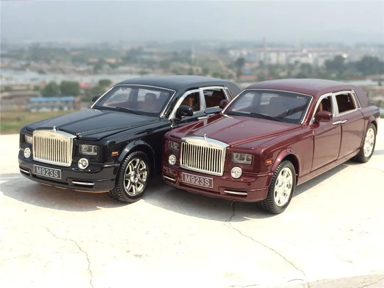 Высокая имитация 1:24 Rolls Royce Phantom удлиненные Cohes Литой Сплав Автомобильный режим с шестью дверями для детей подарочная коллекция игрушек