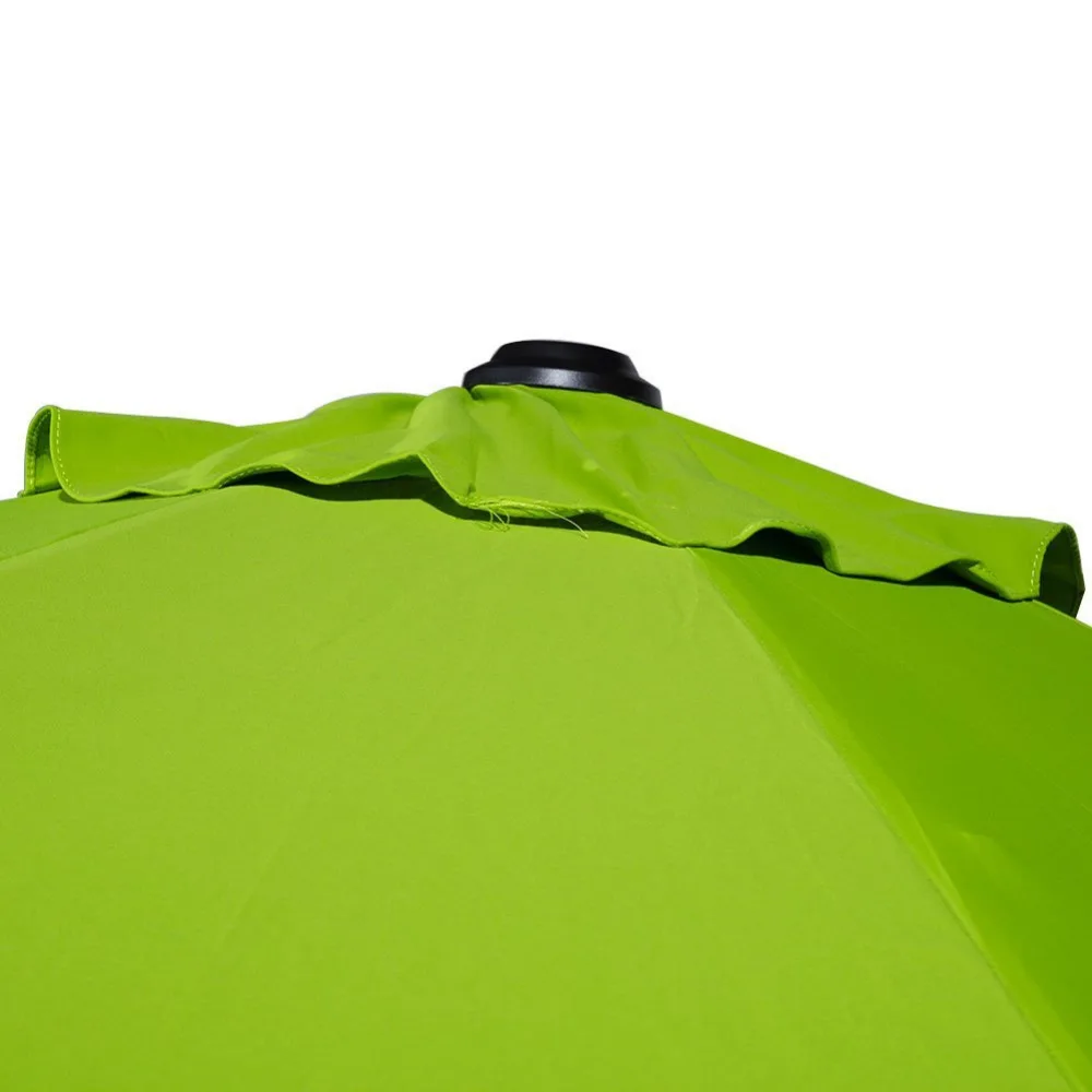 Abba 9' Патио Ткань Алюминия Patio Umbrella with Auto Tilt and Crank Alu 8 Ребра Зеленый|patio umbrella|umbrella