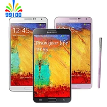 Отремонтированный разблокированный мобильный телефон samsung Galaxy Note3 5,7 дюймов четырехъядерный 3 ГБ+ 16 Гб/32 ГБ 5,7 дюймов 13 МП 3G-WCDMA N900 N9005