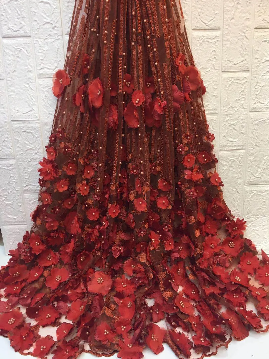 Африканская сухая кружевная ткань швейцарская вуаль с камнями швейцарское хлопковое кружево высокое качество африканская кружевная ткань для свадебного платья - Цвет: As Picture