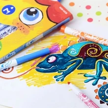 Для детей можно мыть Фломастеры 12 цветов 24 цвета живопись граффити безопасный нетоксичный