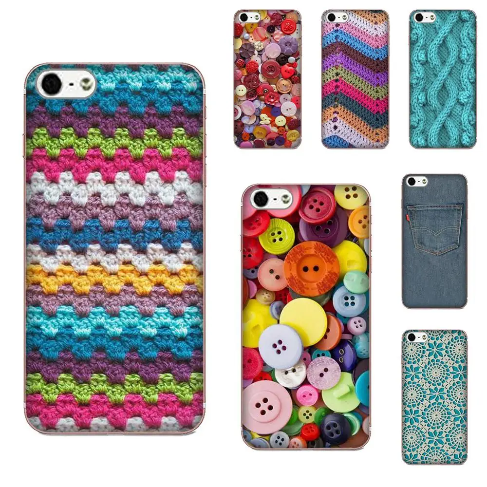 

TPU Cases Capa Sewing Knitting Crochet Textile Print For Galaxy J1 J2 J3 J330 J4 J5 J6 J7 J730 J8 2015 2016 2017 2018 mini Pro