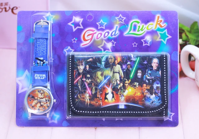2018 new arrival Fast shipping Star Wars watch Children Watch with wallet birthd 2018 new arrival Fast shipping Star Wars watch Children Watch with wallet birthd
