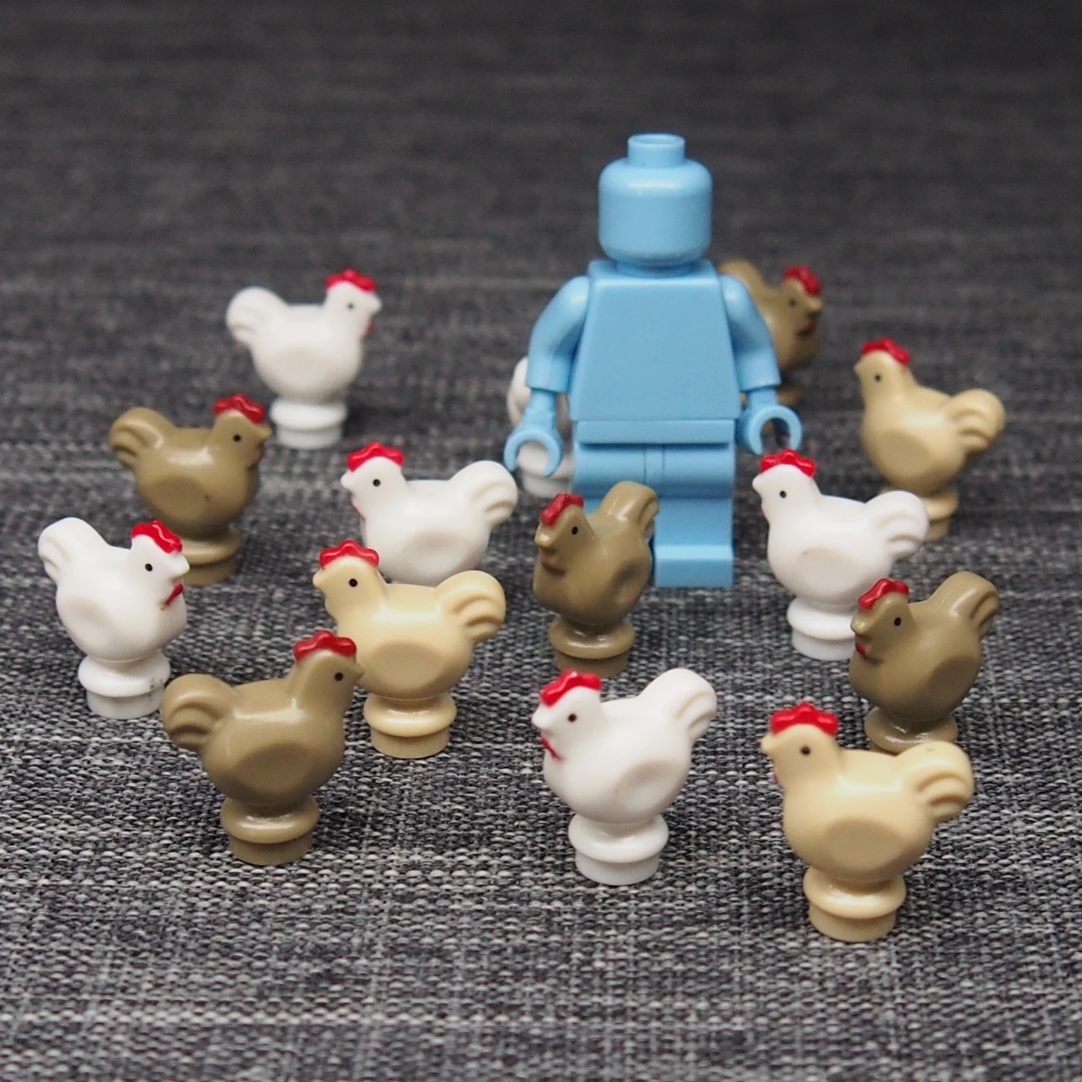 

10pcs Farm chicks MOC Garden City Street Dog Pet Shop Model Building Blocks bricks Assembling Kits toys