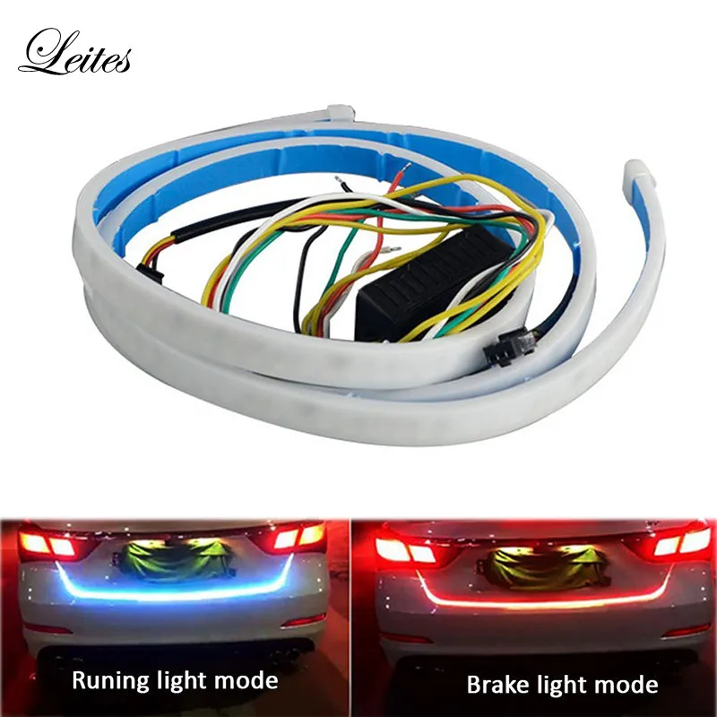 1 set 120cm 335 LED Dynamic Streamer Turn Signal Tail Box Trunk Lights