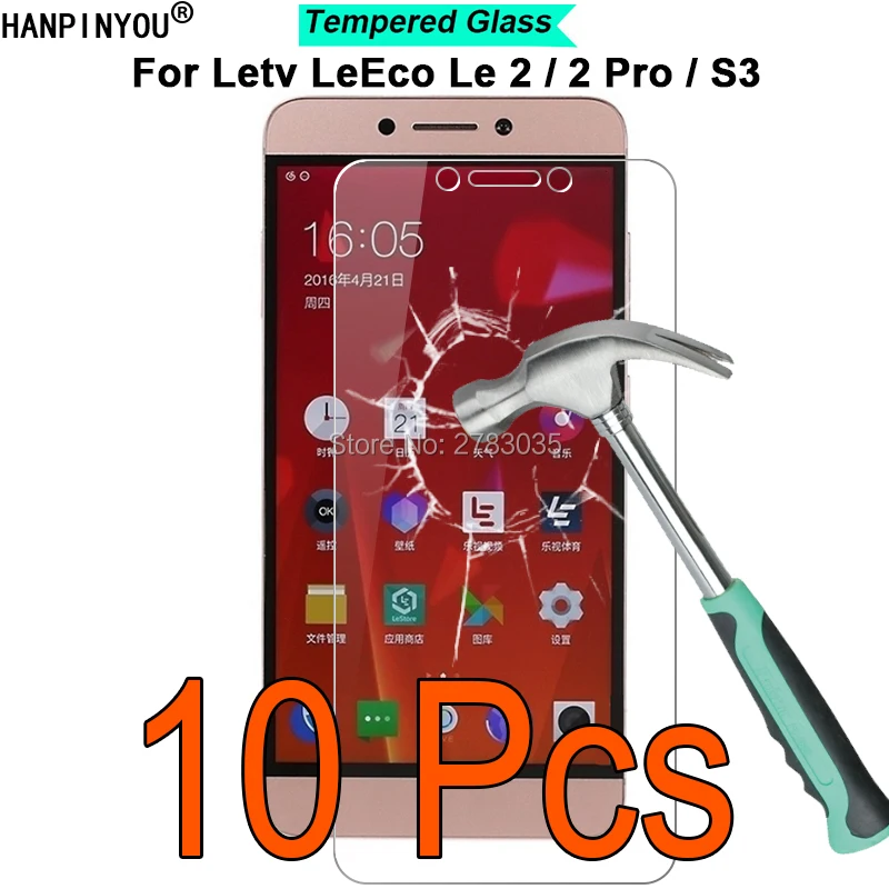 10 шт./партия для Letv LeEco Le 2/2 Pro/S3 5," 9 H твердость 2.5D ультратонкая закаленная Защитная стеклянная пленка для экрана