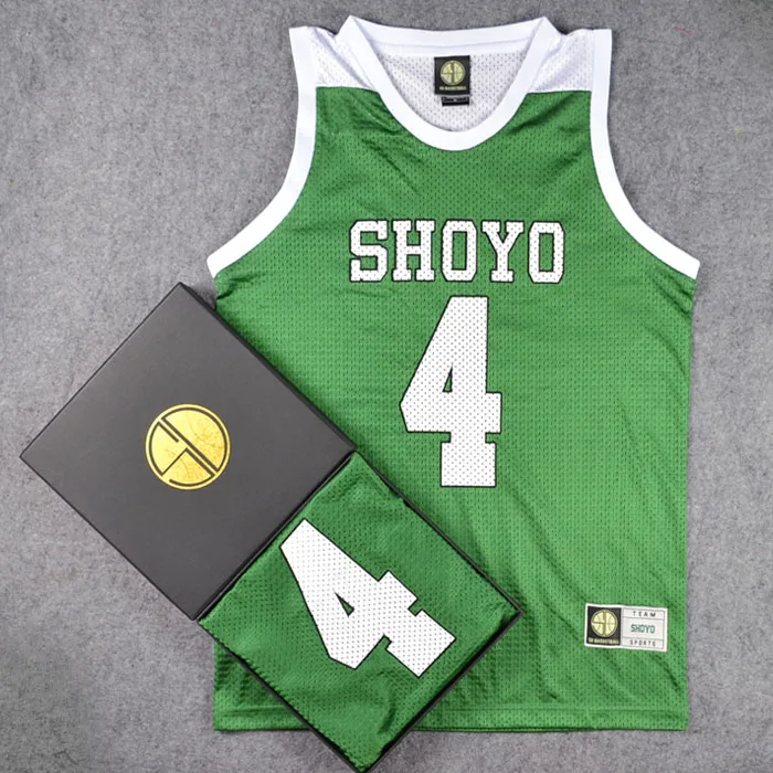 

Slam Dunk Shoyo High School No.4 Fujima Kenji Cosplay Vest Basketball Jersey
