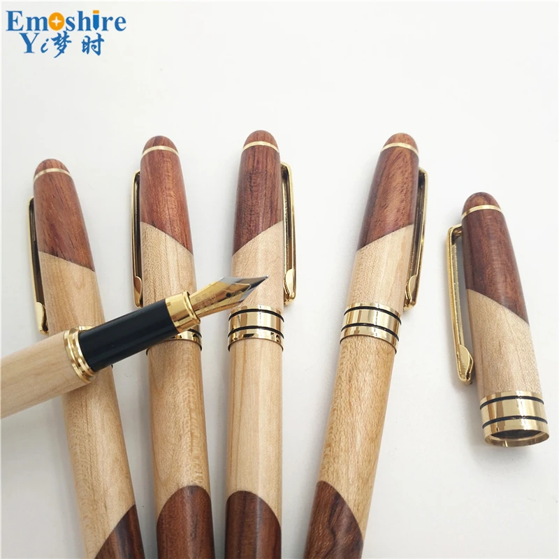 Emoshire Rosewood mahogany pen wooden stationery gift set business gifts Baozhu pen ballpoint pen wholesale (7)