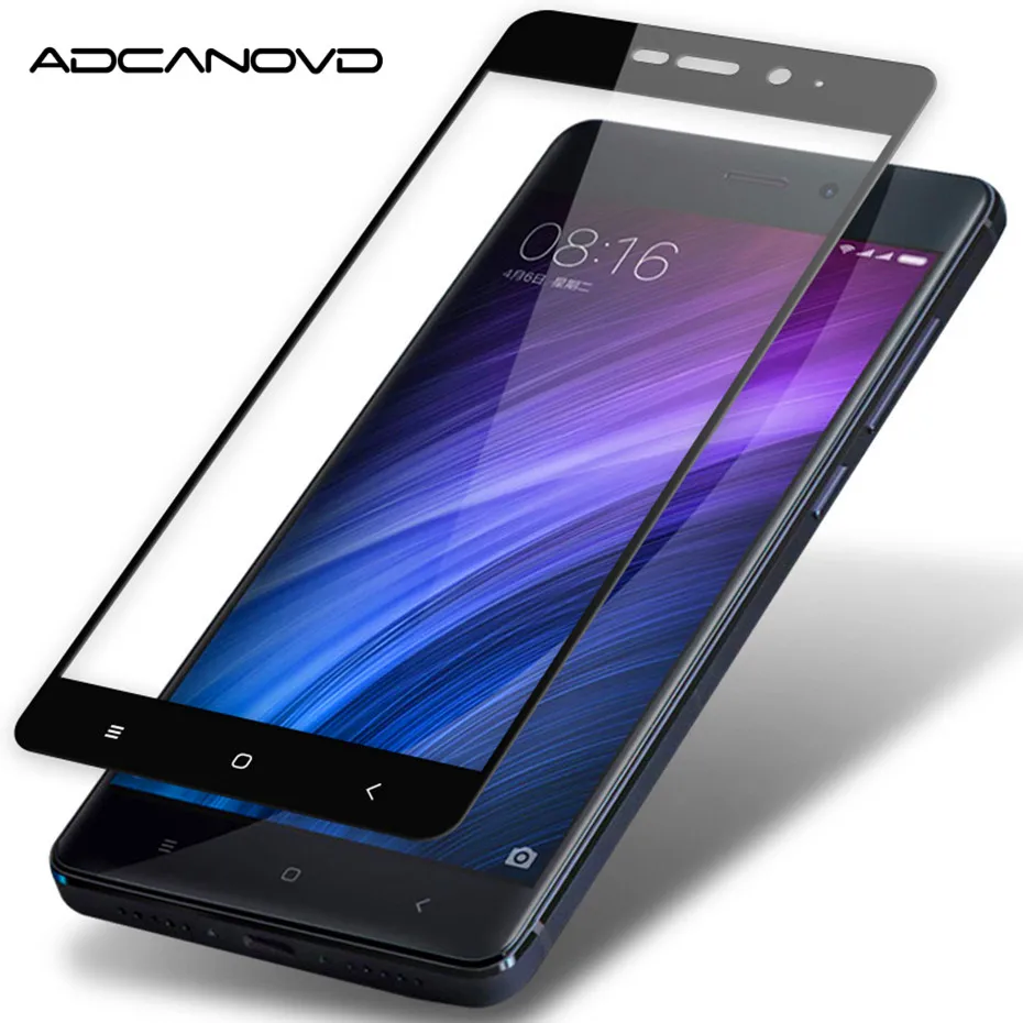 

Adcanovd Full Cover For Xiaomi Redmi 4 Pro Tempered Glass 0.26mm 2.5D 9H Screen Protector For Xiaomi Redmi 4 Pro Prime 5.0 inch
