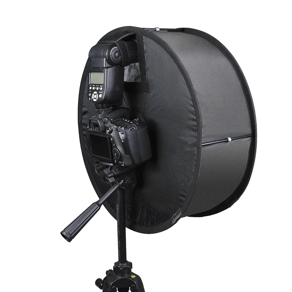 Kaliou 45cm Round Flash Softbox Diffuser Mini Softbox Kit Foldable Soft Box Flash For Canon Nikon Sony Lumix Fujifilm Leica Pent
