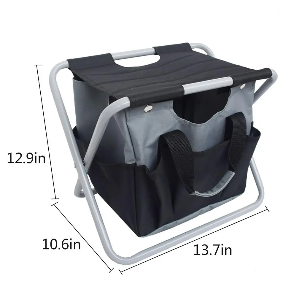 Folding Stool Multi-functional Portable Camping Folding Stool With Storage Bag Garden Tools Folding Chair Fishing Stool