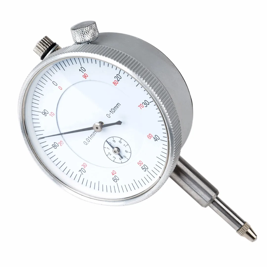 Dial Indicator 0-10mm/0.01mm Dial Accuracy Indicator Gauge Micrometer Precision Measurement Instrument Tools