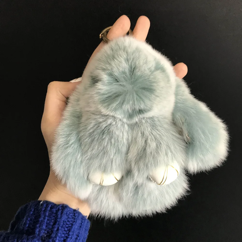 Magicfur Новинка! Брелок для ключей настоящий мех кролика кролик 1 шт.|Брелоки| |