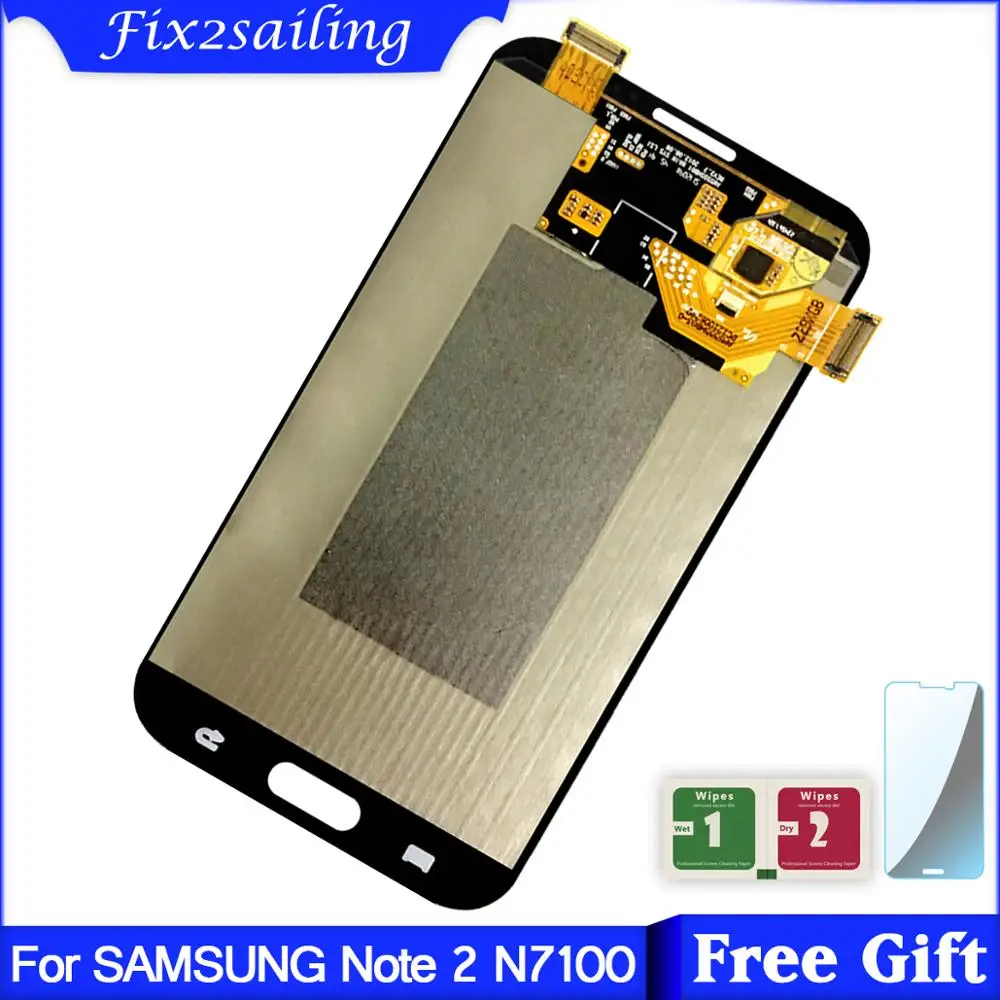 

For Samsung GALAXY Note 2 N7100 LCD Display+Touch Screen Digitizer Assembly Free Shipping