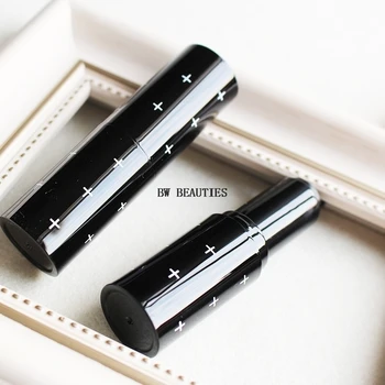 

1000Pcs/Lot DIY Homemade High-grade Lipstick Tube Empty White Cross Black Tube Lipstick 12.1mm Container Makeup Tool