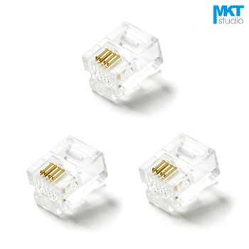 

1000Pcs 6P2C 6P4C 6P6C RJ11 Telephone Modular Plug Jack For Cord