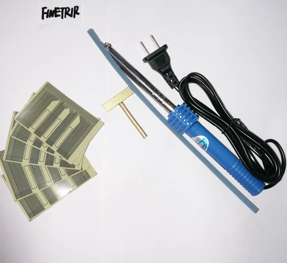 5 Pz Per Opel Zafira Omega Vauxhall Lcd Pixel Guasto Kit Di Riparazione Flat Cluster Cable Ribbon + 1Pc Soldring Iron Welding Gun