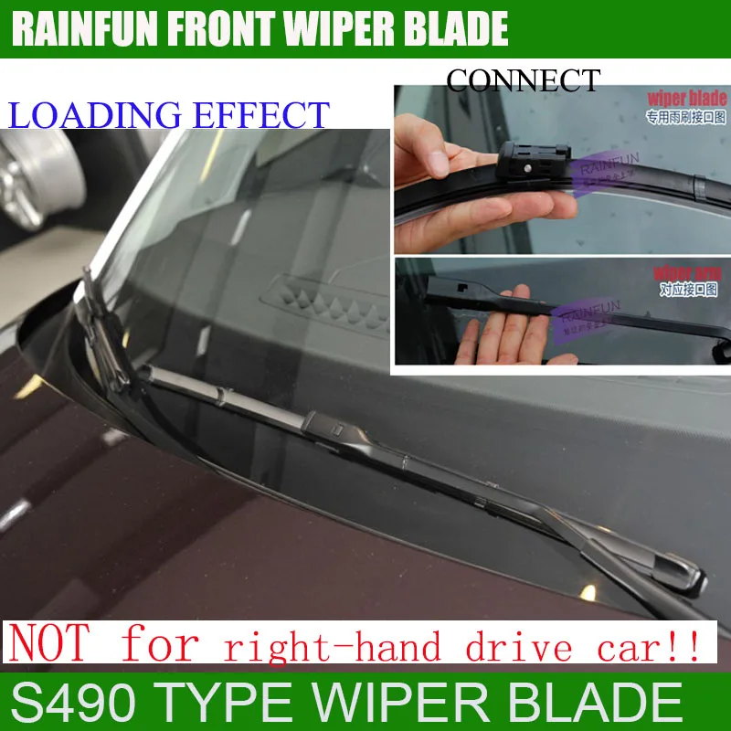 Щетка стеклоочистителя RAINFUN для AUDI Q3(11 ) 24 + 21 дюймов|blade car|blade connectorblade lure |