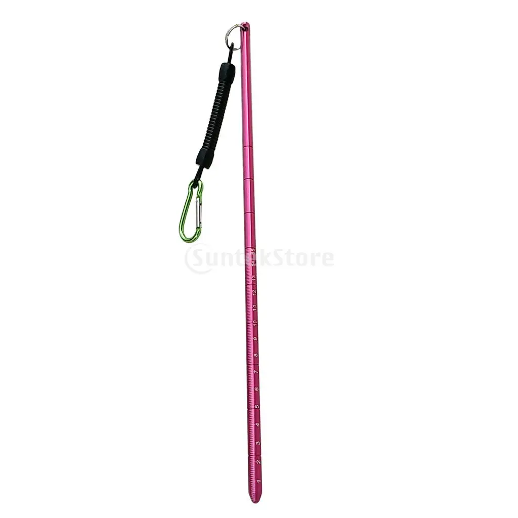 13.4'' Portable Universal Scuba Diving Diver Aluminum Lobster Tickle Pointer Stick with Bolt Snap Clip Safety Gear Equipment