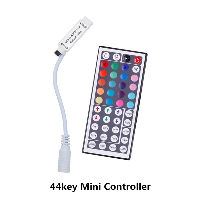 Светодиодная лента RGB контроллер мини коробка 24key 44key ИК пульт дистанционного