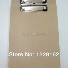 Горячая(6 шт./лот) A4 доска фанера клип деревянный файл доска меню буфер обмена с крюком канцелярские