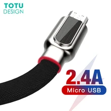 TOTU Micro USB для samsung просо huawei Быстрая зарядка USB кабель для передачи данных 1 метр Microusb Android линия зарядки мобильного телефона