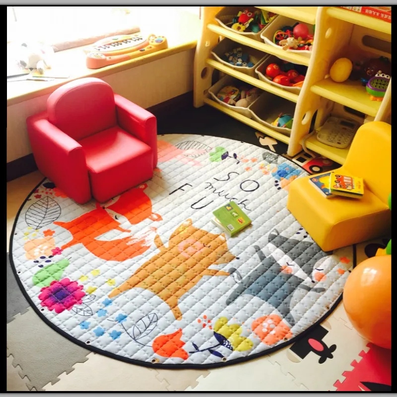 

150cm Folding Cloth Storage Baby Crawling Mat can be Machine-Cleaned Developing Mat for Children Game Blanket Rug for Babies Toy