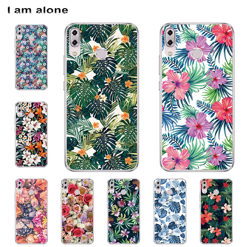

I am alone Phone Cases For Asus ZenFone 5Z ZS620KL 6.2 inch Solf TPU Cellphone Fashion Cute Animals Shell For Zenfone 5 ZE620KL