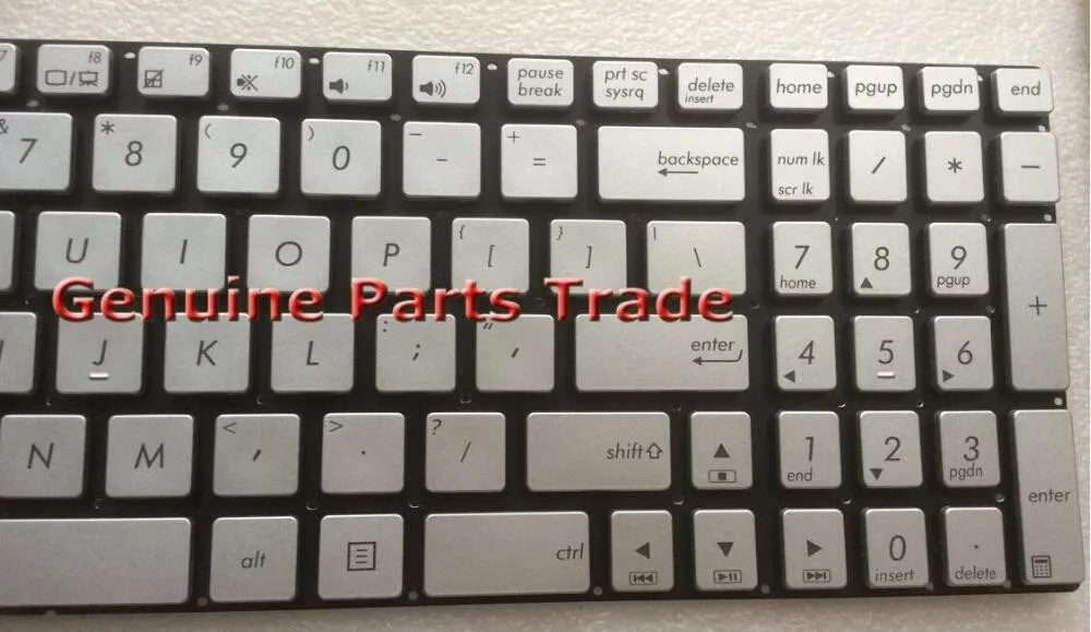 New US silver backlit keyboard for ASUS N550 N550J N550JA N550JK N550JV N550LF
