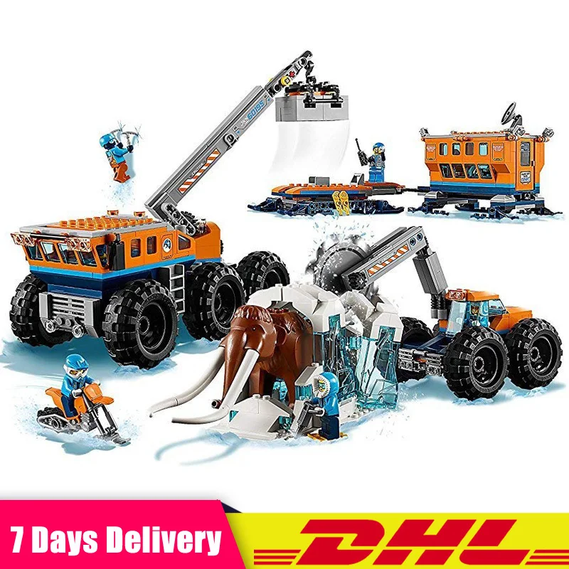

2018 Compatible Legoings 60195 Lepin 02111 City Arctic Mobile Exploration Base Set Model Building Blocks Bricks Children Toys