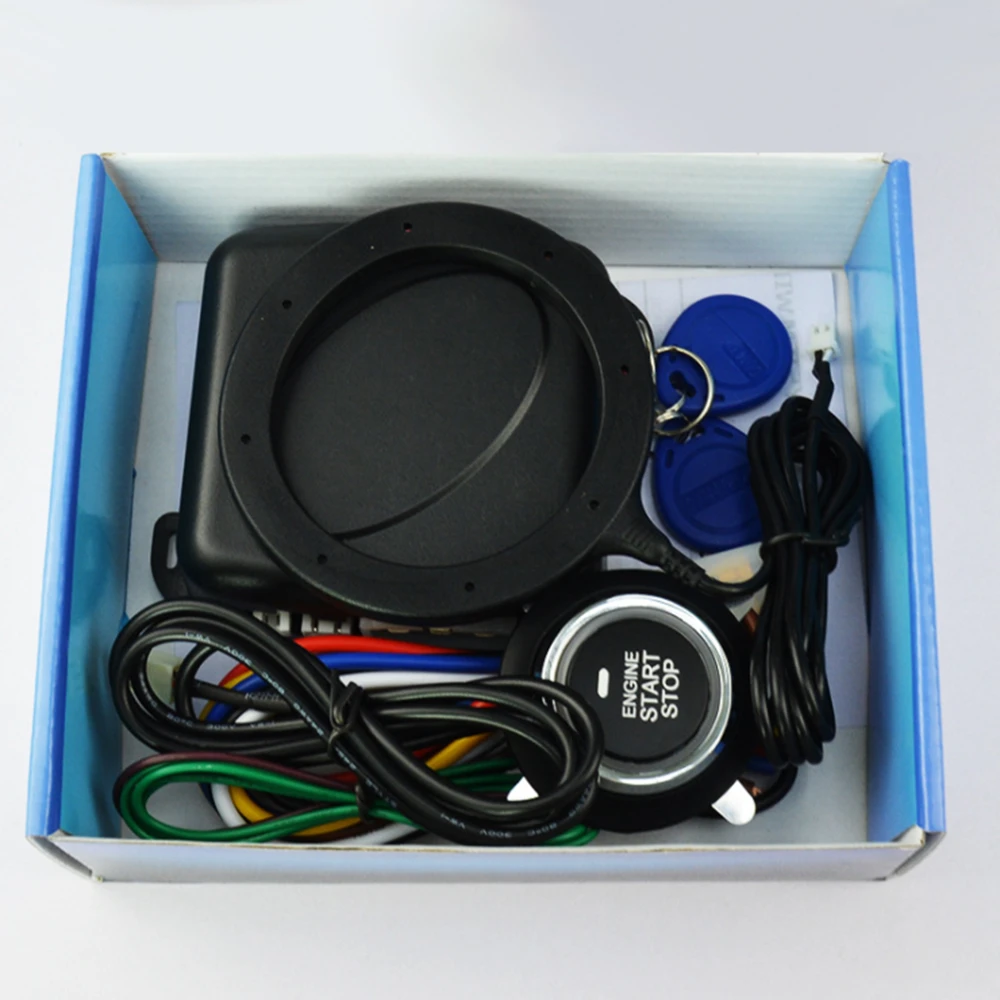 Auto Car Starline Alarm Engine Push Start Stop Button RFID Lock Ignition Switch Keyless Entry System Starter Anti-theft System Auto Car Starline Alarm Engine Push Start Stop Button RFID Lock Ignition Switch Keyless Entry System Starter Anti-theft System