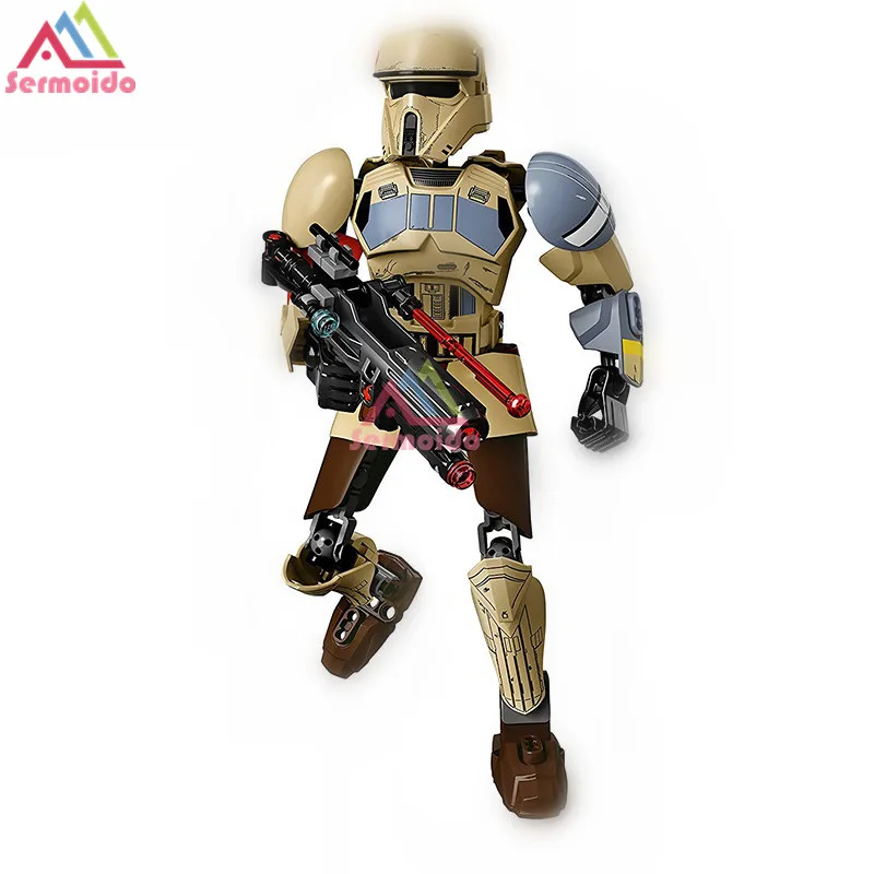 

SERMOIDO STAR WARS Blocks Scarif Stormtrooper Compatible With 75523 Building Kit Starwars Toys For Children Gifts B26